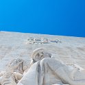 EU PRT LIS Lisbon 2017JUL10 PadraoDosDescobrimentos 011  Ostensibly a 52-metre-high (171 ft) slab standing vertically along the bank of the Tagus, the design takes the form of the prow of a caravel (ship used in the early Portuguese exploration). : 2017, 2017 - EurAisa, DAY, Europe, July, Lisboa, Lisbon, Monday, Padrão dos Descobrimentos, Portugal, Southern Europe